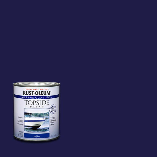 Rust-Oleum Marine Coatings Outdoor Gloss Navy Blue Marine Topside Paint 1 qt