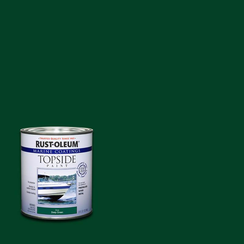 Rust-Oleum Marine Coatings Outdoor Gloss Deep Green Marine Topside Paint 1 qt