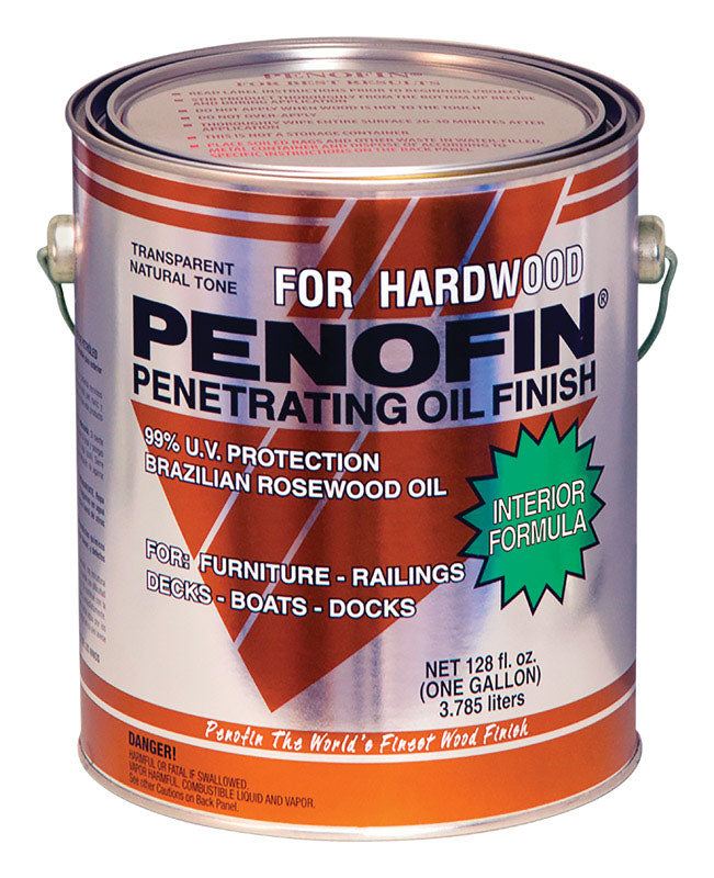 Penofin Transparent Natural Oil-Based Penetrating Hardwood Finish 1 gal