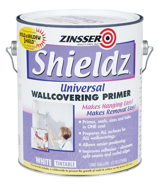 Zinsser Shieldz White Flat/Matte Water-Based Acrylic Wallcovering Primer 1 gal