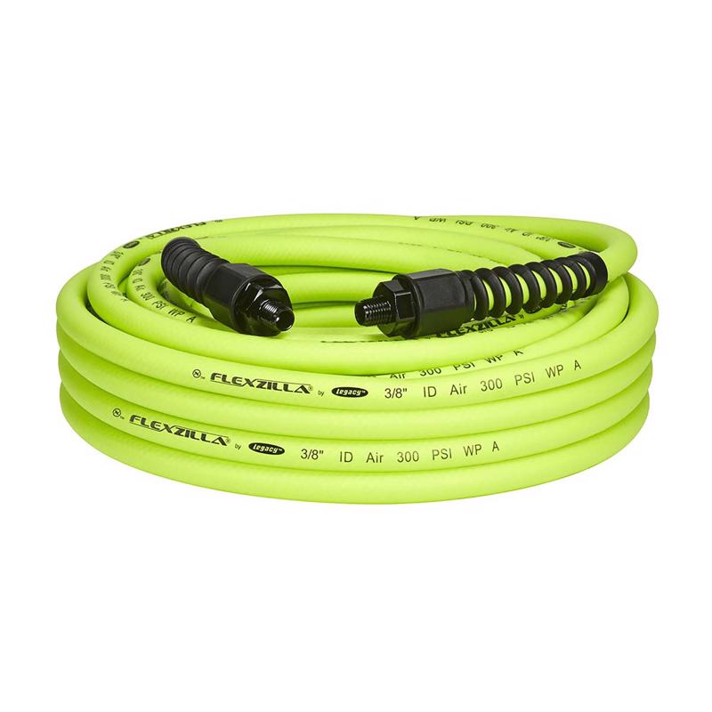 Legacy Flexzilla Pro 50 ft. L X 3/8 in. D Hybrid Polymer Air Hose 300 psi Zilla Green