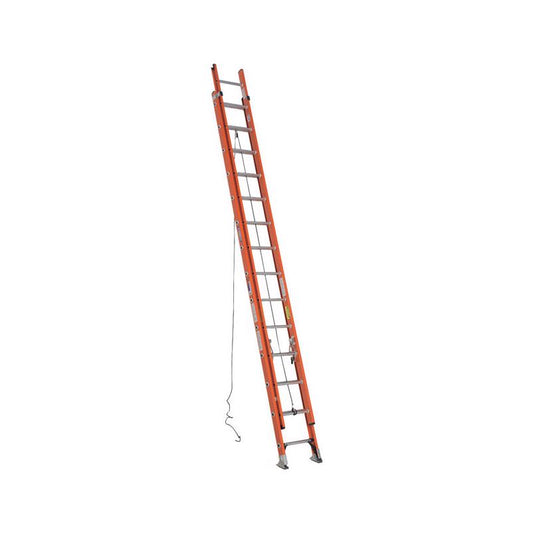 Werner 28 ft. H Fiberglass Extension Ladder Type IA 300 lb. capacity