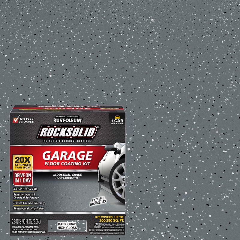 Rust-Oleum RockSolid Dark Gray Garage Floor Coating Kit 76 oz