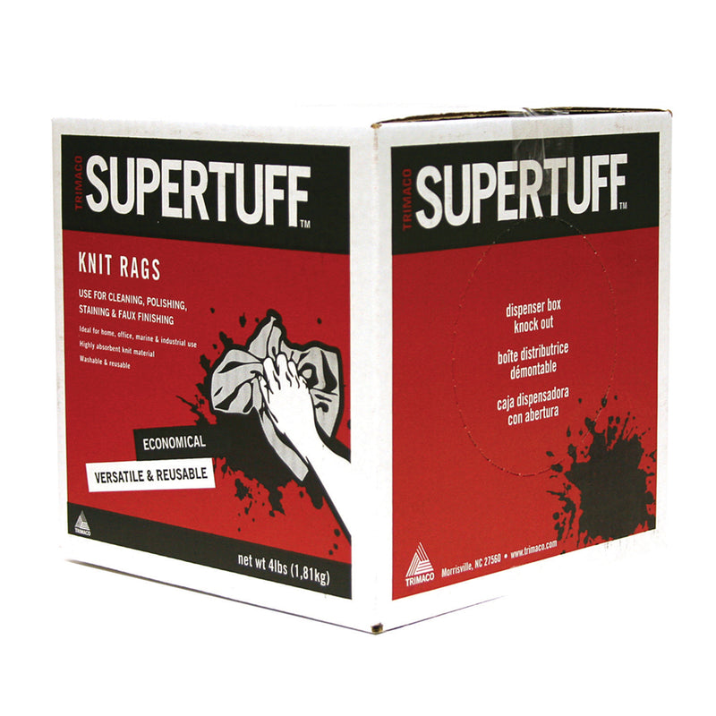 SuperTuff 12 in. W X 12 in. L White Cotton Knit Rags