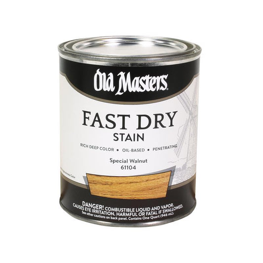 Old Masters Professional Semi-Transparent Special Walnut Oil-Based Alkyd Fast Dry Wood Stain 1 qt