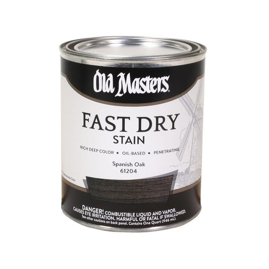 Old Masters Professional Semi-Transparent Spanish Oak Oil-Based Alkyd Fast Dry Wood Stain 1 qt