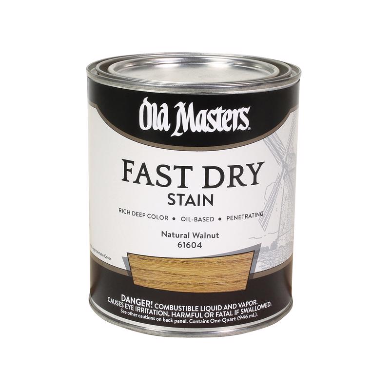 Old Masters Professional Semi-Transparent Natural Walnut Oil-Based Alkyd Fast Dry Wood Stain 1 qt