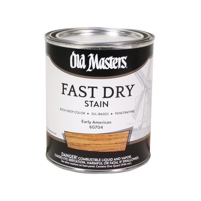 Old Masters Professional Semi-Transparent Early American Oil-Based Alkyd Fast Dry Wood Stain 1 qt