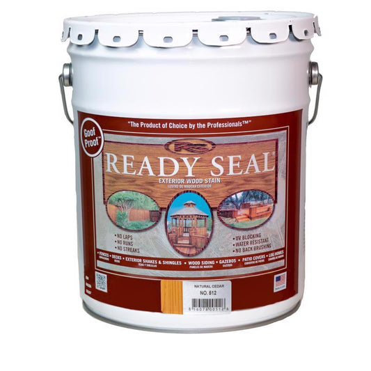 Ready Seal Goof Proof Semi-Transparent Flat Natural Cedar Oil-Based Penetrating Wood Stain/Sealer 5