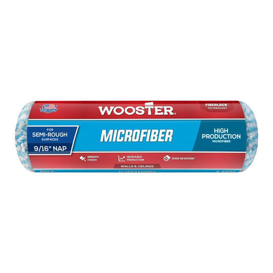 Wooster Microfiber 9 in. W X 9/16 in. Regular Paint Roller Cover 1 pk