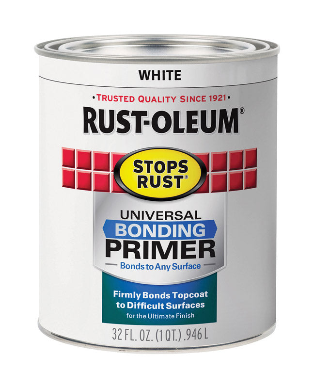 Rust-Oleum Stops Rust White Flat Water-Based Bonding Primer 1 qt