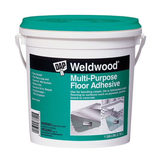 DAP WeldWood High Strength Synthetic Latex-Resins Off White Floor Adhesive 1 gal