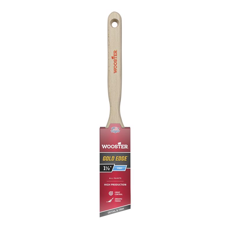 Wooster Gold Edge 1-1/2 in. Firm Angle Paint Brush