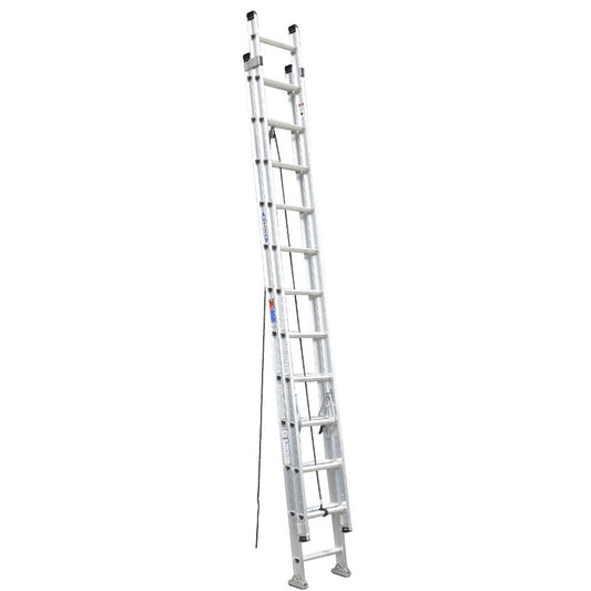 Werner 24 ft. H Aluminum Extension Ladder Type IA 300 lb. capacity