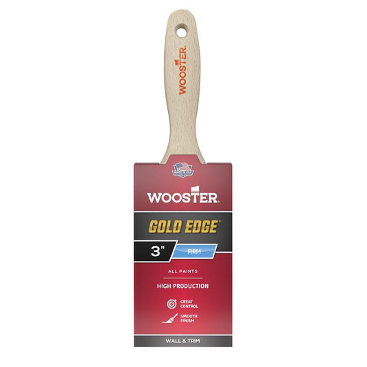 Wooster Gold Edge 3 in. Firm Straight Varnish Brush