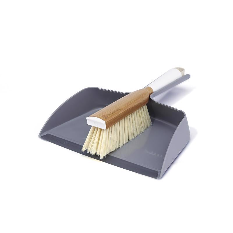 Full Circle Clean Team Bamboo/Plastic Handheld Dustpan and Brush Set