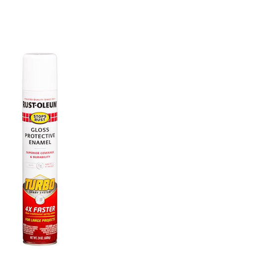 Rust-Oleum Stops Rust Gloss White Protective Enamel Spray Paint 24 oz