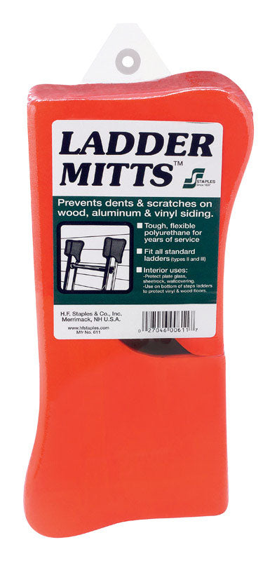 Staples Polyurethane Red Ladder Mitts 1 pk