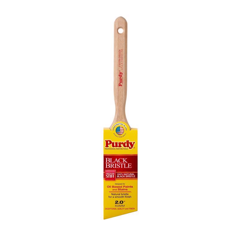 Purdy Black Bristle Extra Oregon 2 in. Medium Stiff Angle Trim Paint Brush