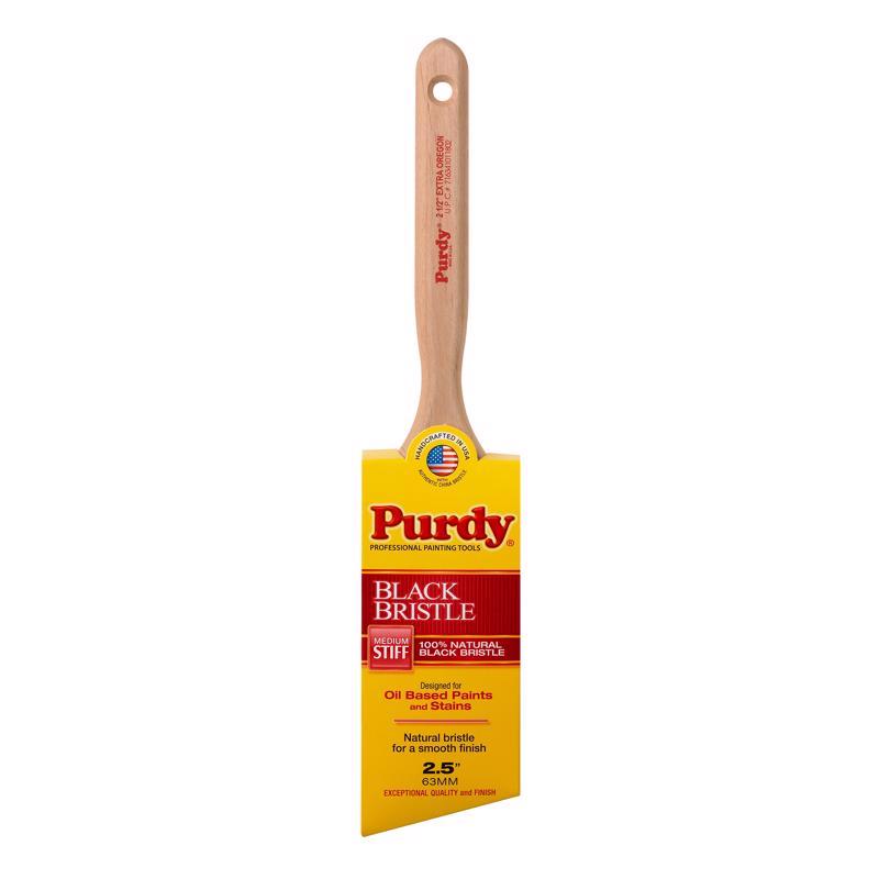 Purdy Black Bristle Extra Oregon 2-1/2 in. Medium Stiff Angle Trim Paint Brush