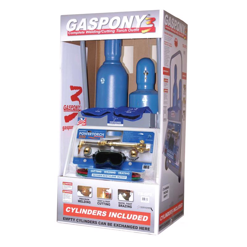 Thoroughbred GasPony3 Medium-Duty Torch Kit 14 pc Oxy-Acetylene