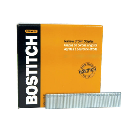 Bostitch SX 7/32 in. W X 1 in. L 18 Ga. Narrow Crown Staples 5000 pk