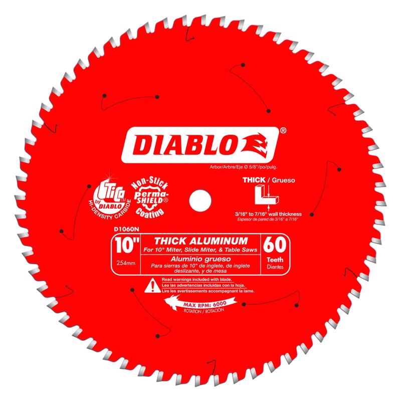 Diablo 10 in. D X 5/8 in. TiCo Hi-Density Carbide Circular Saw Blade 60 teeth 1 pk