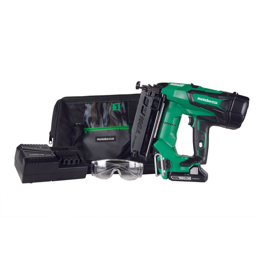 Metabo HPT 16 Ga. Cordless Finish Nailer Kit (Battery & Charger) 18 V