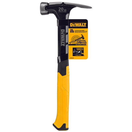 DeWalt 20 oz Smooth Face Rip Claw Hammer 7.50 in. Steel Handle