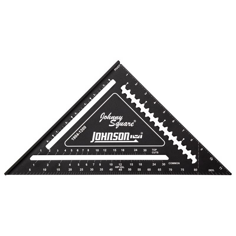 Johnson Johnny Square 12 in. L Aluminum Professional Easy-Read Rafter Square