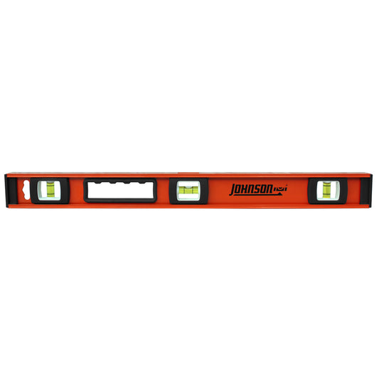 Johnson 24 in. Aluminum Heavy Duty I-Beam Level 3 vial