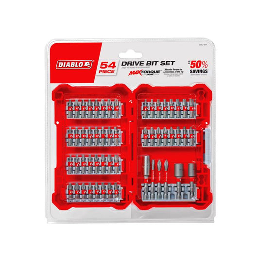 Diablo Drive Bit Set Black Oxide 54 pc