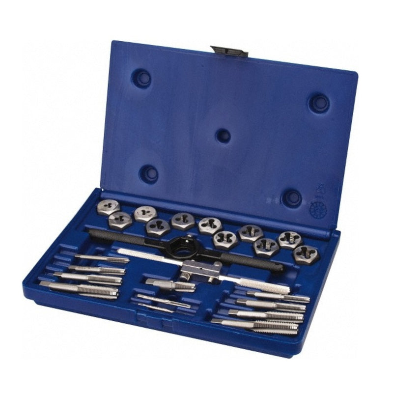 Irwin Hanson Steel Metric Tap and Die Set 24 pc