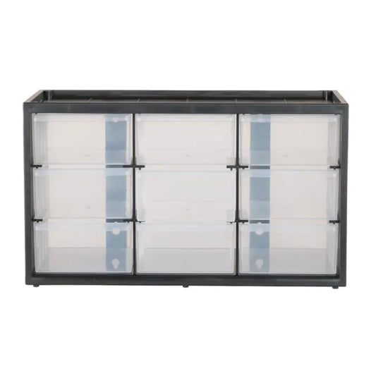 Stanley 14.25 in. W X 8.25 in. H X 6 in. D Storage Organizer Polypropylene 9 compartments Black/Clea