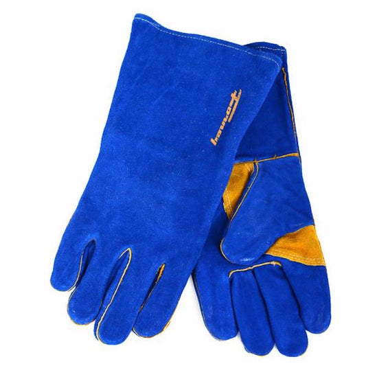 Forney 13 in. Insulated Leather Welding Gloves Blue XL 1 pk