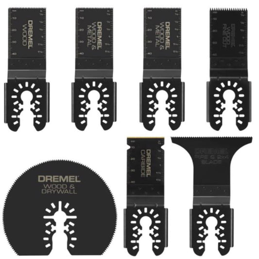 Dremel Steel Oscillating Blade Set Wood 7 pc