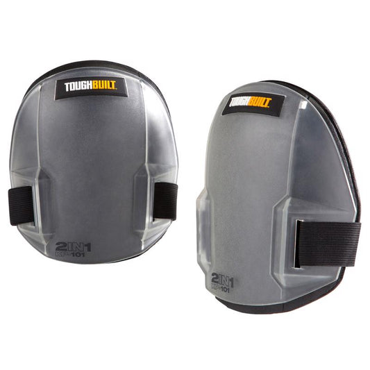 ToughBuilt 7.48 in. L X 5.91 in. W Plastic 2-in-1 Knee Pads Gray One Size Fits All