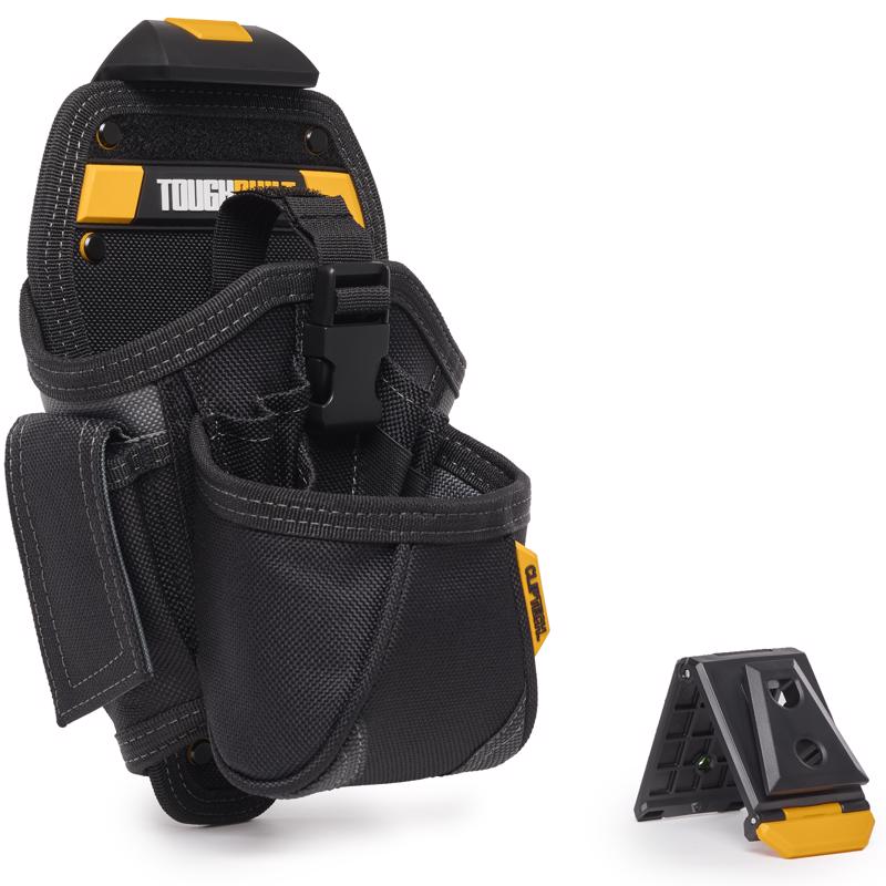 ToughBuilt 8.5 in. W X 12 in. H Polyester Drill Holster Tool Pouch 15 pocket Black/Gray 1 pc