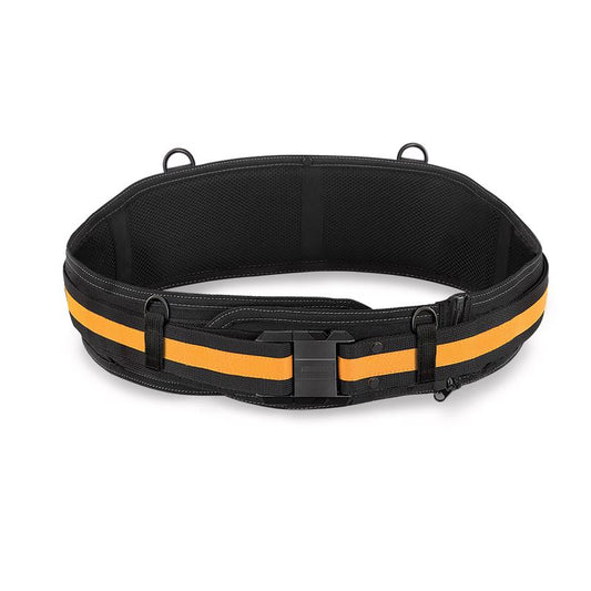 ToughBuilt Polyester Heavy Duty Padded Belt with Back Support 4.25 in. L X 13.5 in. H Black/Orange O