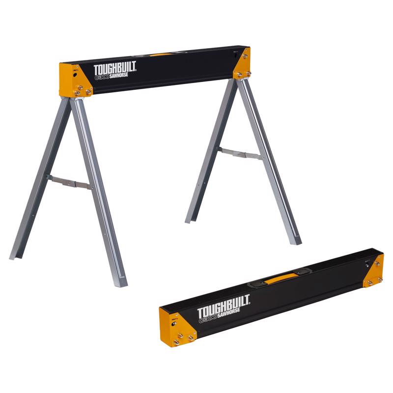 ToughBuilt 28.54 in. H X 36.81 in. W X 22.64 in. D Folding Sawhorse 1100 lb. cap. 1 pc