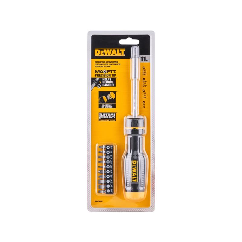 DeWalt Max Fit Assorted Ratcheting Screwdriver Set 11 pc