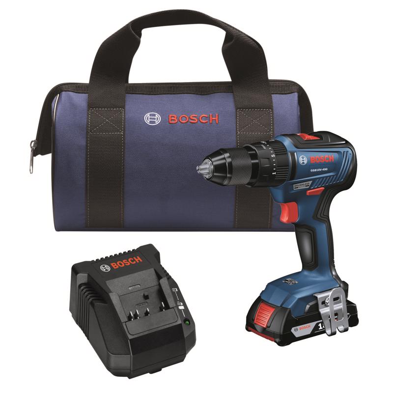 Bosch 18V 1/2 in. Brushless Cordless Hammer Drill/Drive Kit (Battery & Charger)