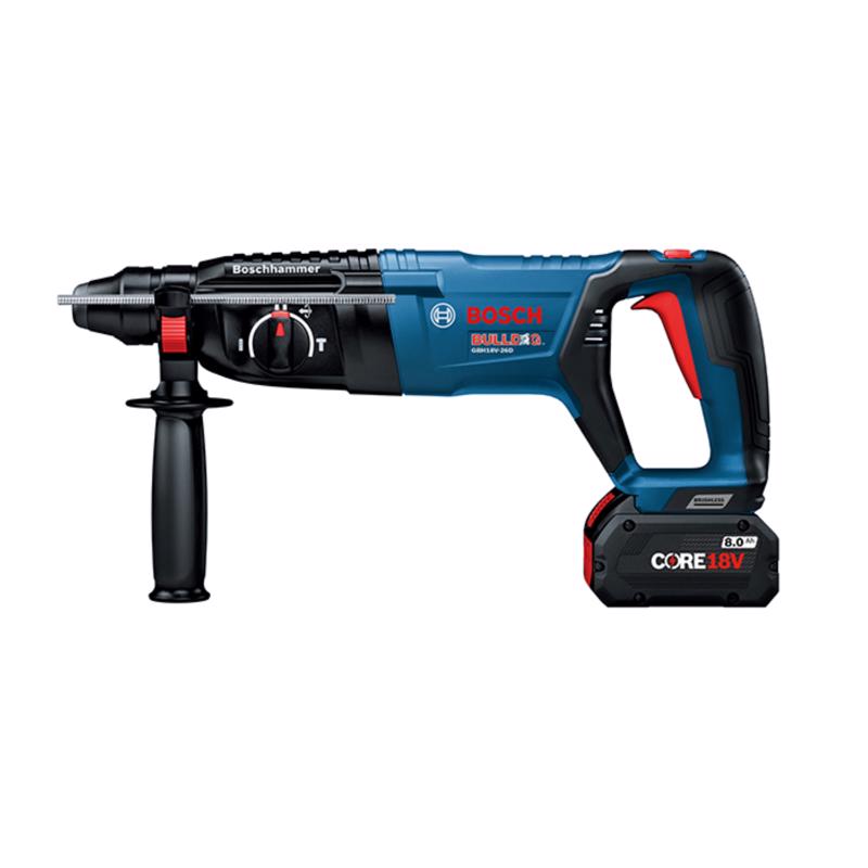 Bosch 18V Bulldog 1 in. Cordless SDS-Plus Rotary Hammer Drill Kit (Battery)