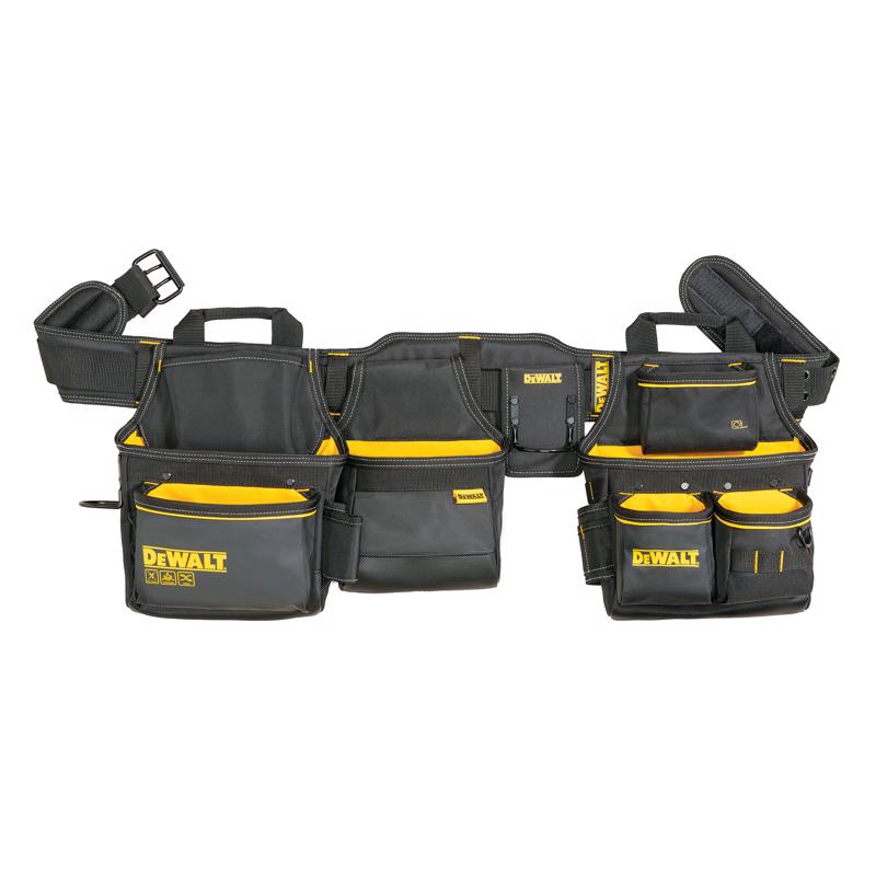 DeWalt 26 pocket Ballistic Nylon Professional Tool Rig Black/Yellow