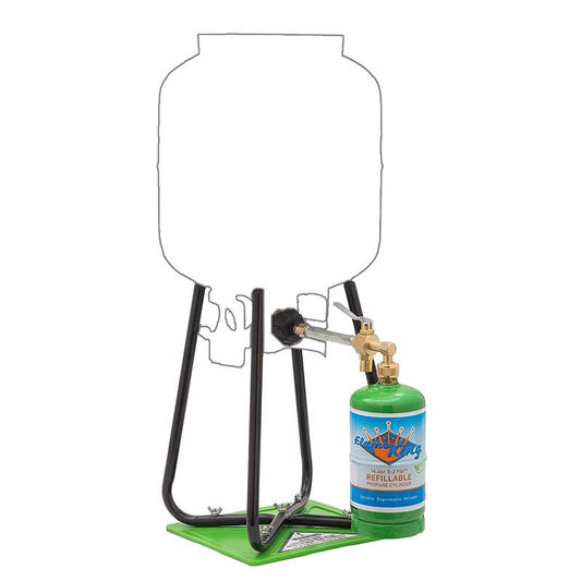 Flame King 16.4 oz Steel Refill Propane Cylinder Kit