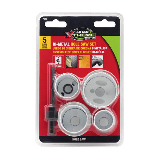 Blu-Mol Xtreme Bi-Metal Hole Saw Set 5 pc