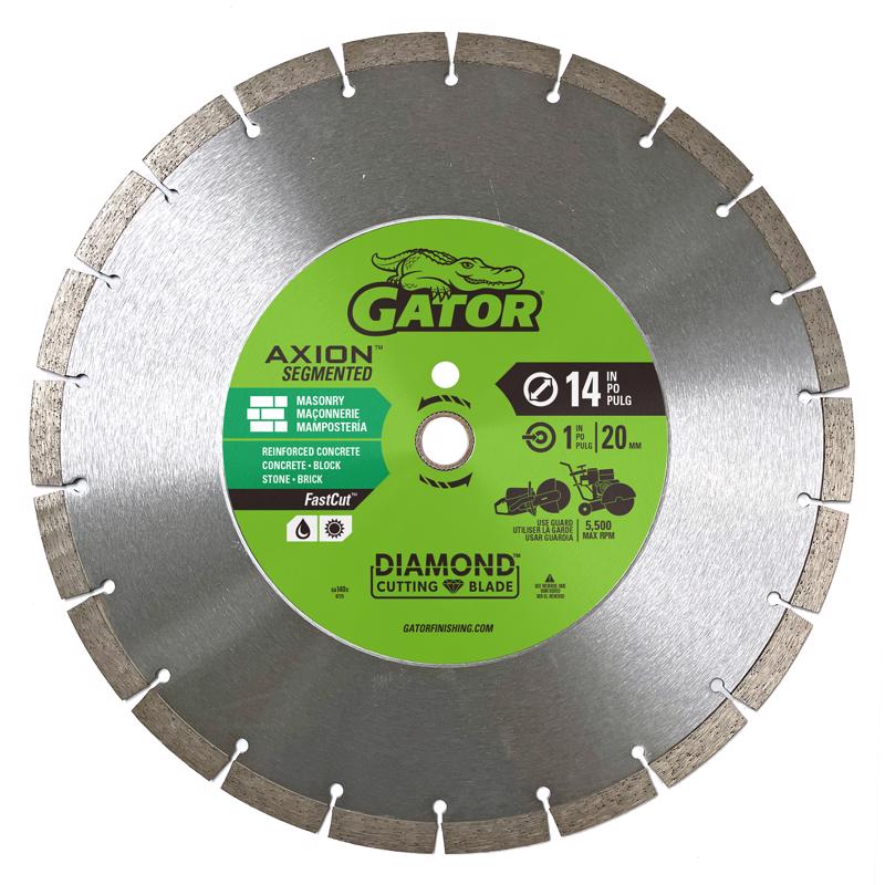 Gator FastCut 14 in. D X 1 in. Diamond Segmented Rim Saw Blade 1 pk