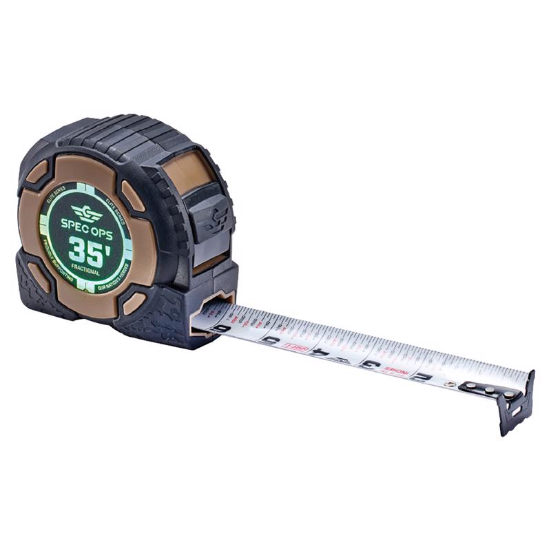 Spec Ops 35 ft. L X 3.3 in. W Tape Measure 1 pk