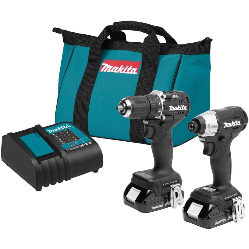 Makita 18V LXT Sub-Compact Cordless Brushless 2 Tool Combo Kit