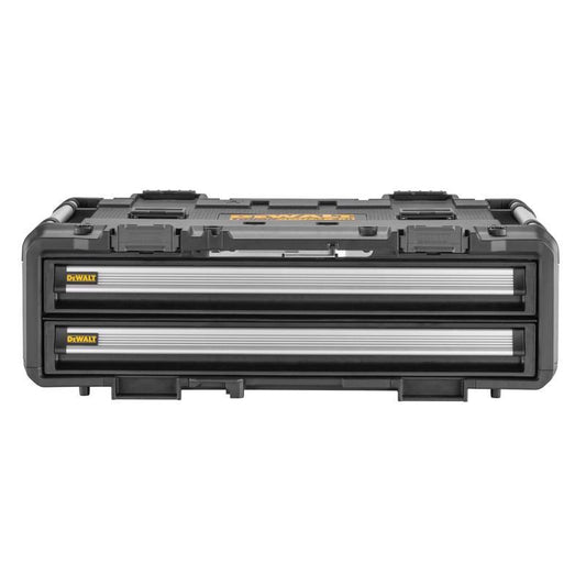 DeWalt ToughSystem 2.0 DXL 30 in. Double Shallow Drawers Tool Box 2633.4 cu in Black/Yellow